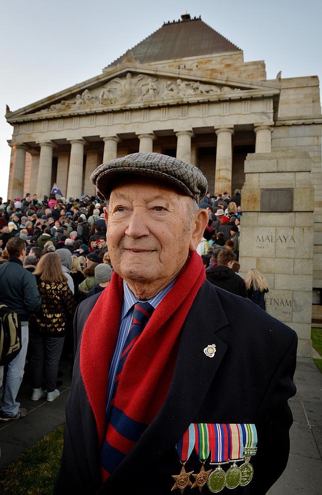 John Harper served in World War II with the RAAF. Picture: Nicole Garmston