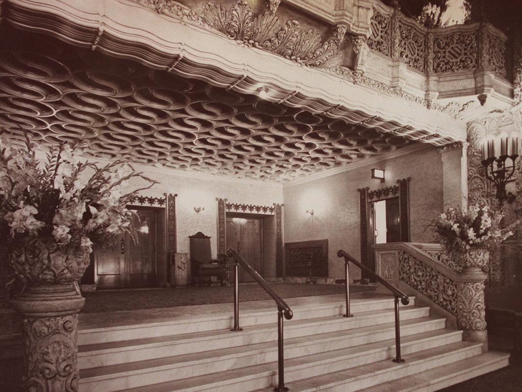 The foyers in the soon to be opened again Regent Theatre in Collins Street, Melbourne. Aug. 96