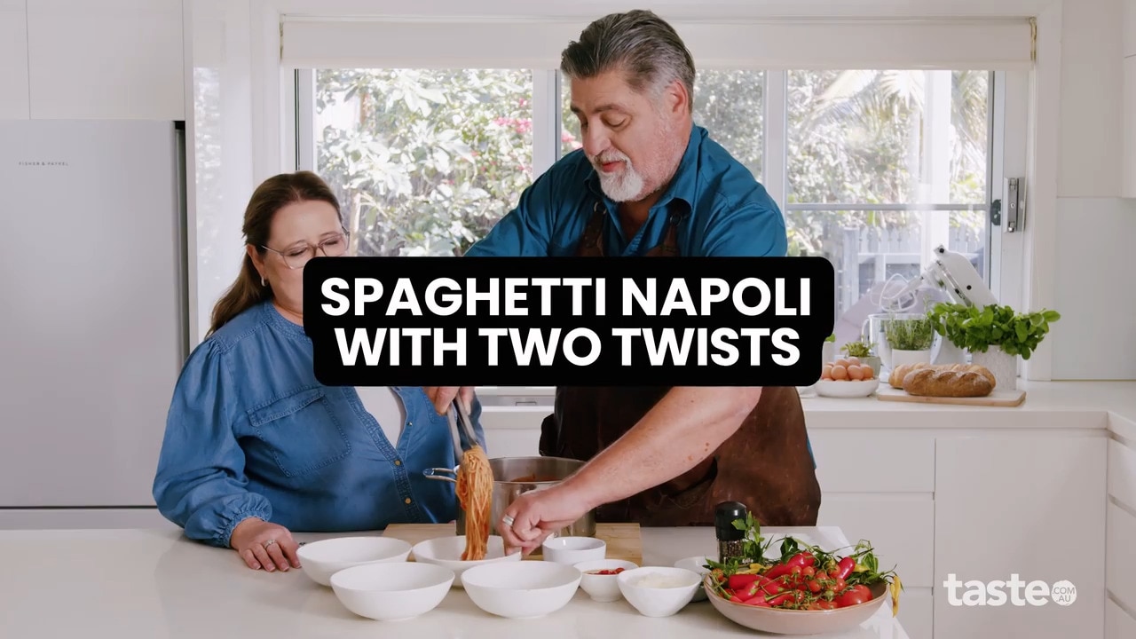 Quick spaghetti Napoli with two twists