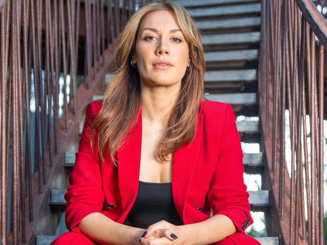 Home and Away Actress Stephanie Panozzo is doing a charity walk to raise funds for women shelters. Picture: Thomas Lisson