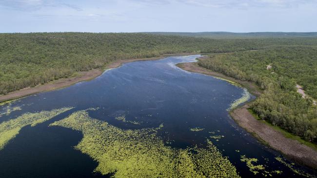Drone imagery of Manton Dam which has been considered as a water supply for Darwin