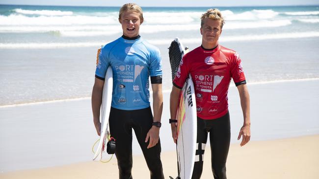 Childhood rivals and good mates Mikey McDonagh and Caleb Tancred. Picture: WSL/Ethan Smith