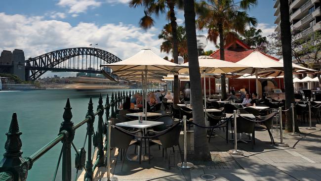 Sydney Cove Oyster Bar and Portobello cafe are up for tender. Picture: Toby Zerna