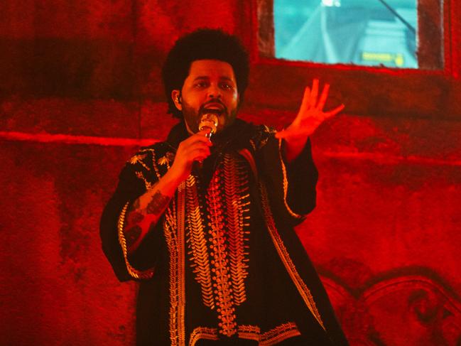 The Weeknd commanded the crowd’s attention like a preacher. Picture: Rick Clifford