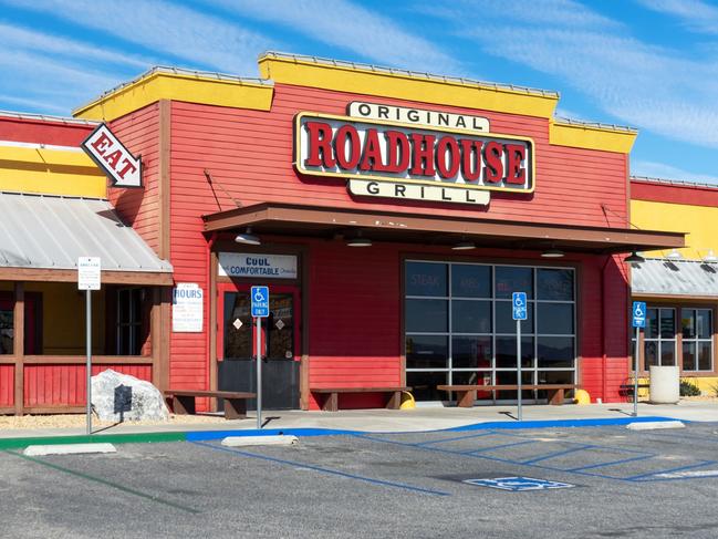 Victorville, CA / USA Ã¢â‚¬â€œ February 11, 2020: Original Roadhouse Grill  restaurant exterior building located in Victorville, California, adjacent to Interstate 15.