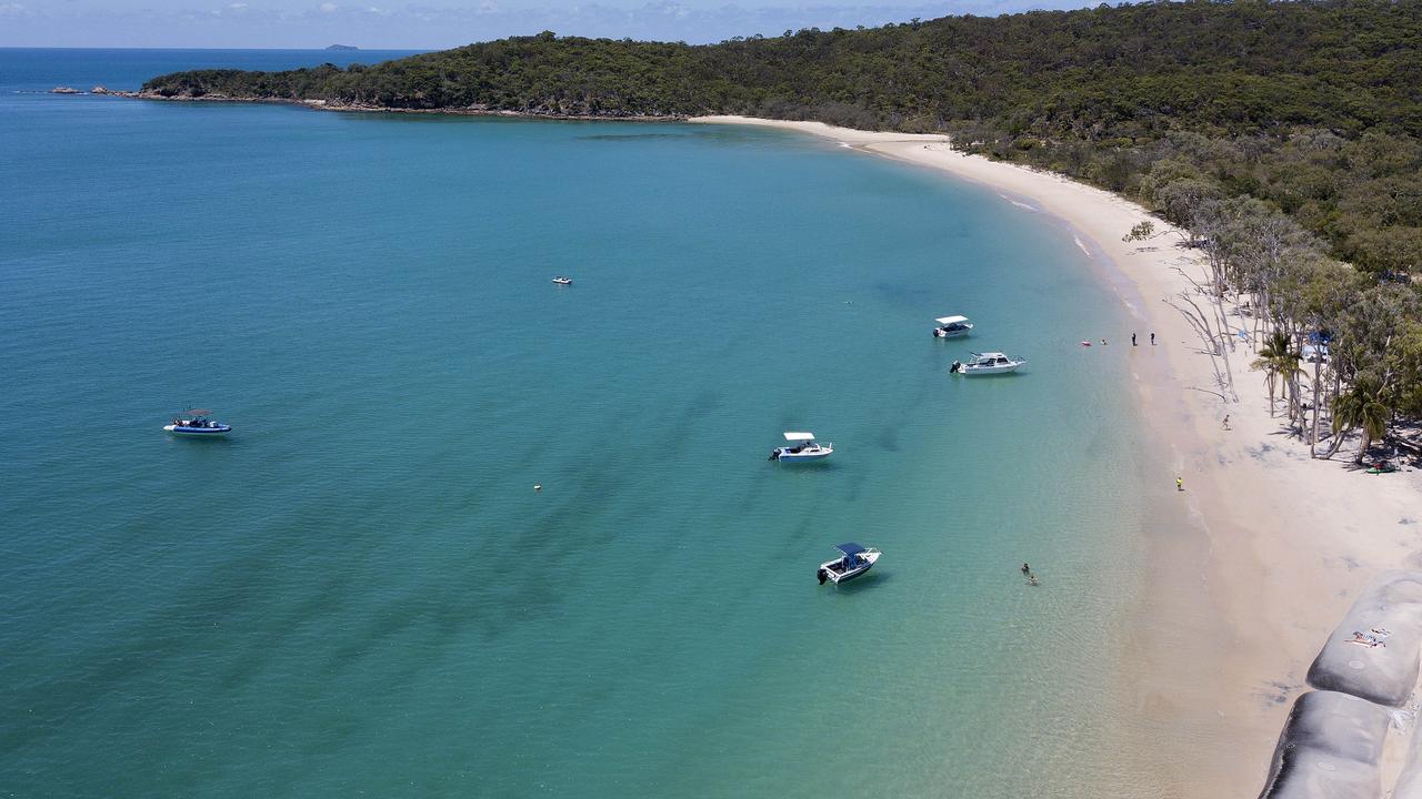 The gorgeous blue waters of Great Keppel Island.