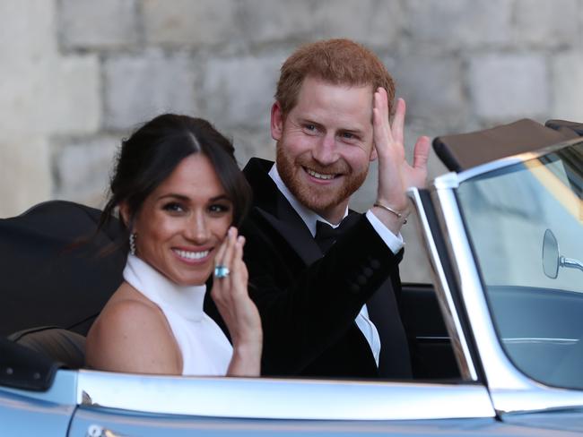 The newly-married Duke and Duchess of Sussex.