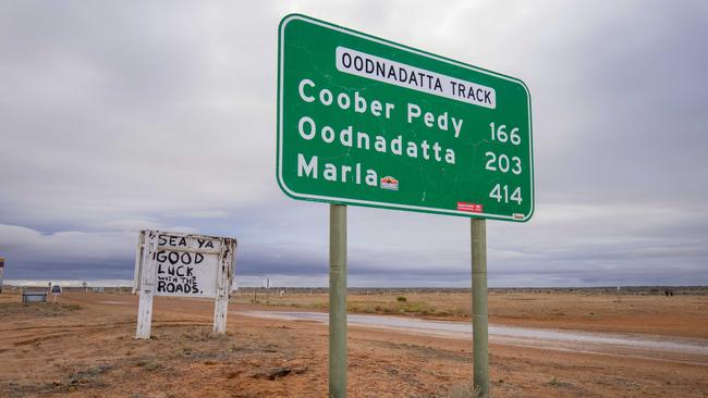 The Oodnadatta Track at Coober Pedy, Oodnadatta. Picture: Ben Clark