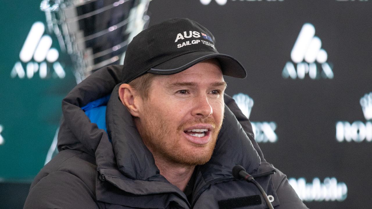 Tom Slingsby is confident Australia can win the SailGP Grand Final. Photo: Jed Jacobsohn for SailGP.