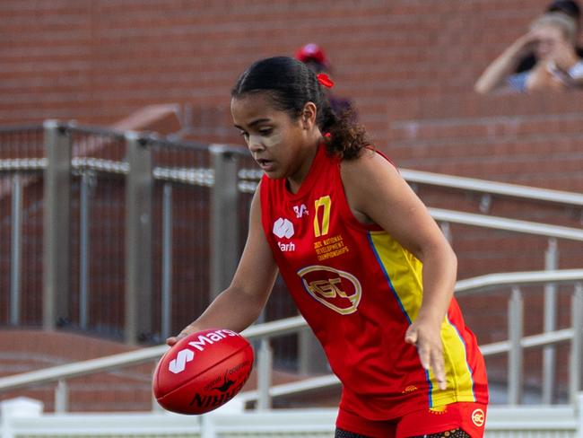 Gold Coast Suns under-16 women's development player Mistee Sagigi. Picture: Ben Grimes.