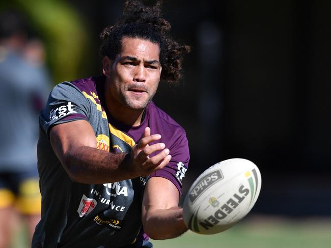 Adam Blair during Broncos training.