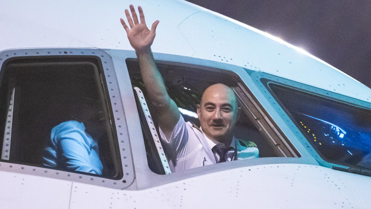 A Turkish Airlines pilot seen after the plane landed in Melbourne on Saturday March 2, 2024. Picture: Turkish Airlines/Supplied