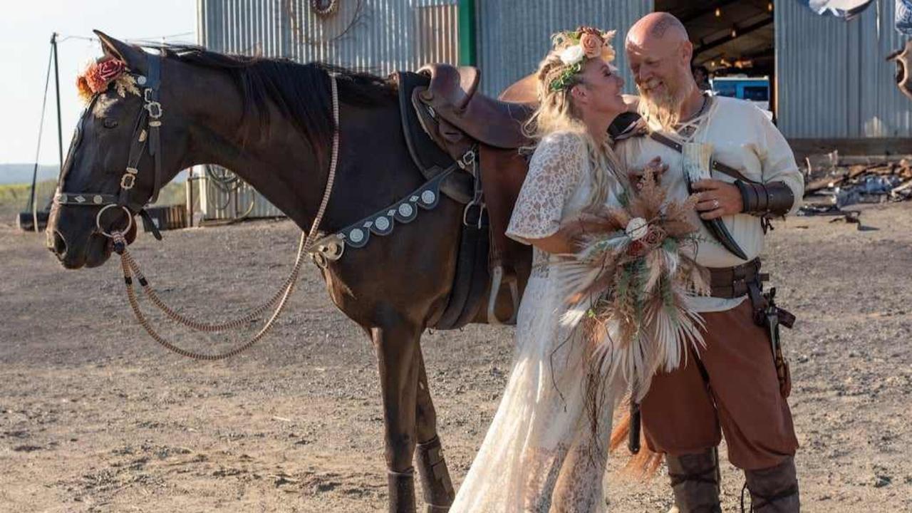 John and Natalie Herbert wed in Cairns Viking ceremony | Gold Coast ...