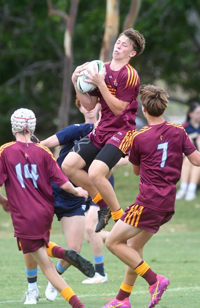 Round 4 of the Townsville Blackhawks Schoolboy Trophy. Ryan Catholic College against Southern Cross Catholic College at Ryan Catholic College. Picture: Evan Morgan