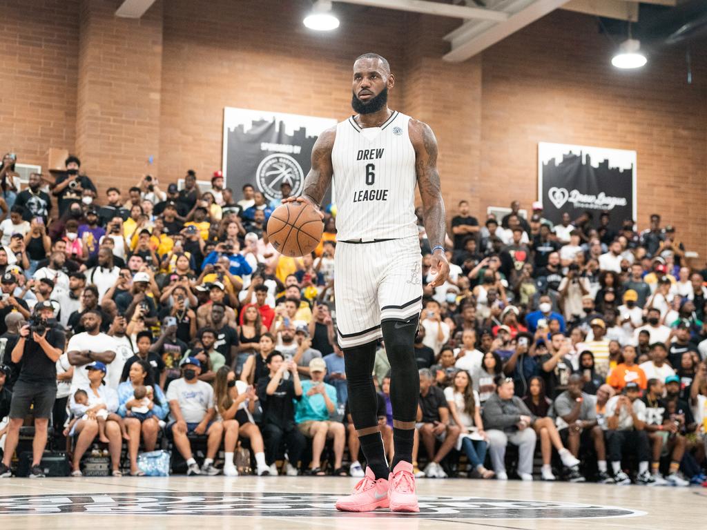 LeBron James put on a show for locals in the Drew League. Picture: Cassy Athena/Getty Images