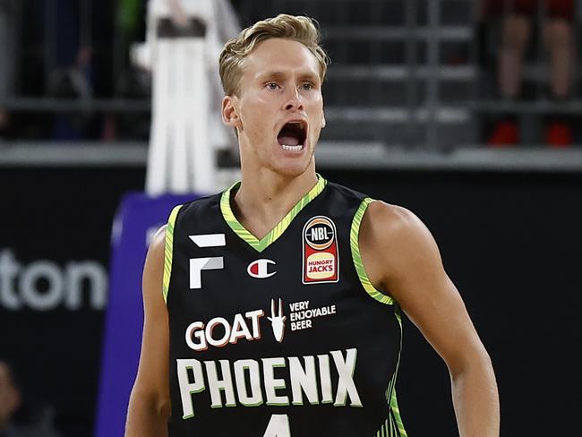 Former South East Melbourne Phoenix guard Kyle Adnam is weighing up a return to the NBL. Photo: Darrian Traynor/Getty Images.