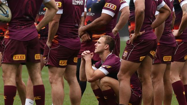 Daly Cherry-Evans. The Queensland State of Origin side training at the MCG ahead of Wednesday’s game against New South Wales. Pic Peter Wallis