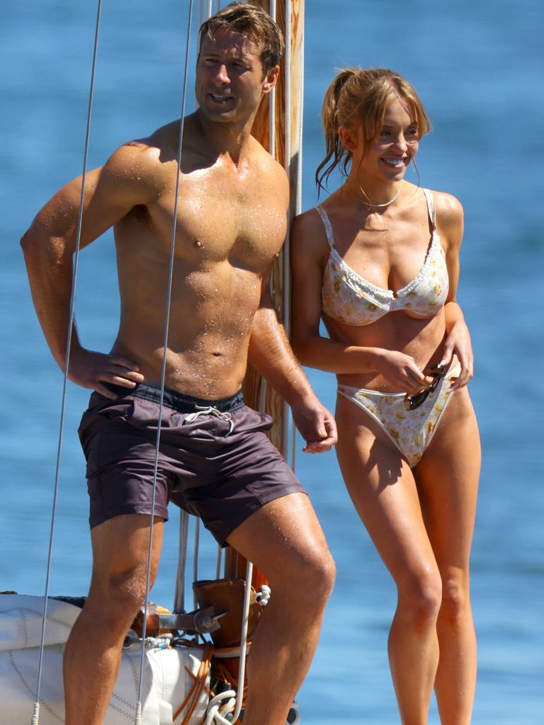 The pair arrived in Australia in early March to film the rom-com. Picture: KHAPBM/Backgrid