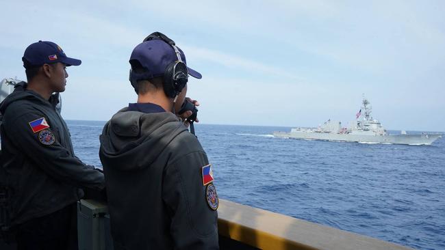 Australia will soon join the Philippines on joint patrols in the South China Sea. Picture: Armed Forces of the Philippines/AFP