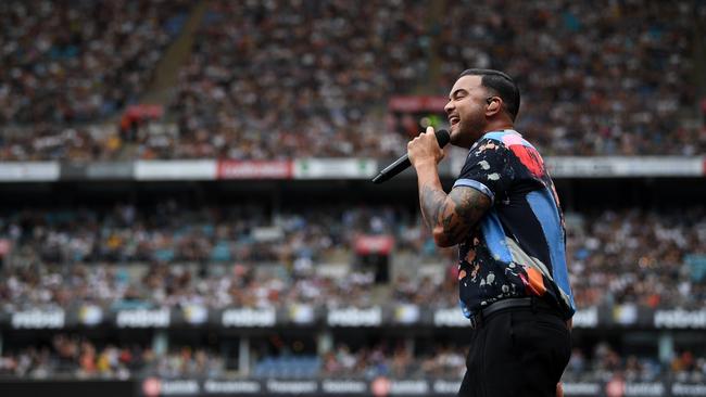 Guy Sebastian performs. Picture: AAP