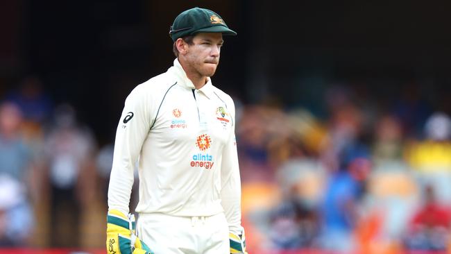 Australia's captain Tim Paine. (Photo by Patrick HAMILTON / AFP) /