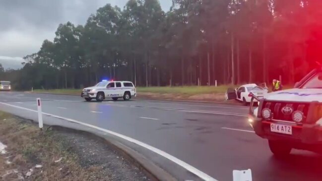 Watch: One critical, child hurt in serious crash near Hervey Bay