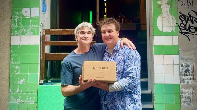 Decades Wines. L-R Steve Flamsteed and Brad Rogers. Photo: Supplied by Decades Wines