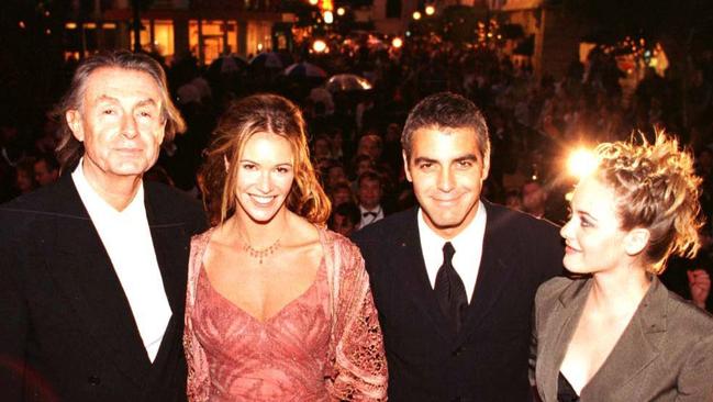 June 1997: Warner Bros, Movie World, Gold Coast hosted the Australasian Premiere of Batman &amp; Robin with stars George Clooney, Alicia Silverstone, Elle MacPherson &amp; Director Joel Schumacher. Pic Paul Broben.