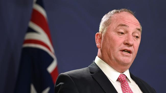 Barnaby Joyce apologised for the comments he made about the Prime Minister in a text that was leaked to the media. Picture: NCA NewsWire / Jeremy Piper