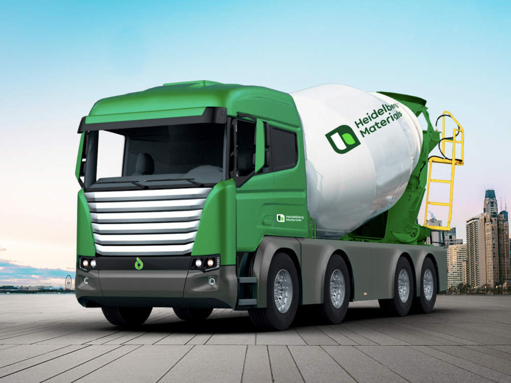 A similar version of the HFC truck to be supplied to Heidelberg Materials. Pic: Pure Hydrogen