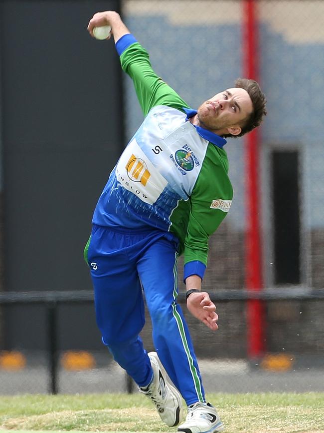 Lachlan Wilkins in action for East Sunbury. Picture: Hamish Blair