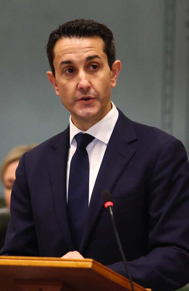 28 November 2024: Queensland Premier David Crisafulli during parliament. Picture Office of the Premier