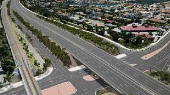 The Helensvale Road link planned for the Coomera Connector.