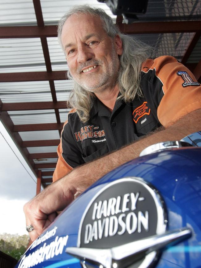 Richardson’s Harley-Davidson owner and director Simon Hrycyszyn in Launceston.