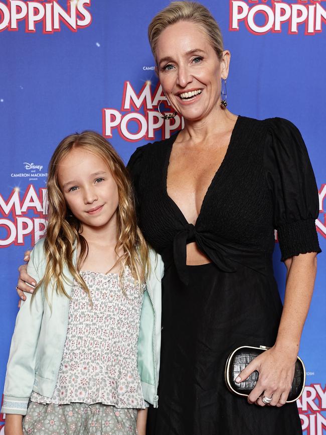 Fifi Box and her eldest daughter Trixie in February this year. Picture: Sam Tbone/Getty Images for Mary Poppins Australia