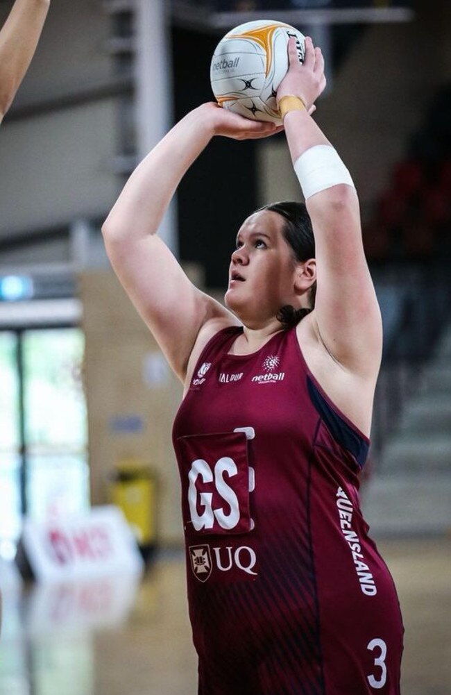 Tia Crombie for Queensland (QLD) netball 2023