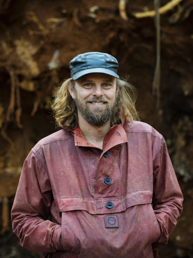 Peak Oilskin Company was founded by Leigh Blackall after a close encounter with a tent fire while hiking in the Tasmanian Wilderness. Picture: Zoe Phillips