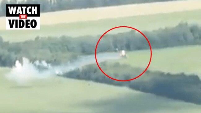 Helicopter downed in Donetsk field