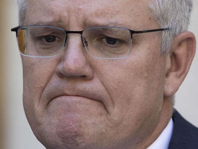 CANBERRA, AUSTRALIA-NCA NewsWire Photos NOVEMBER 10 2020.The Prime Minister Scott Morrison during a press conference at Parliament House in Canberra.Picture: NCA NewsWire / Gary Ramage