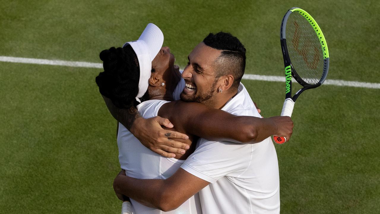 Wimbledon 2021: Nick Kyrgios and Venus Williams, doubles, partnership,  umpire argument, reaction, Austin Krajicek and Sabrina Santamaria