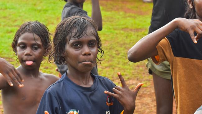 Images from the Round 9 NTFL MPL/WPL clash between the Tiwi Bombers and Palmerston Magpies at Bathurst Island, 30 November 2024. Picture: Darcy Jennings