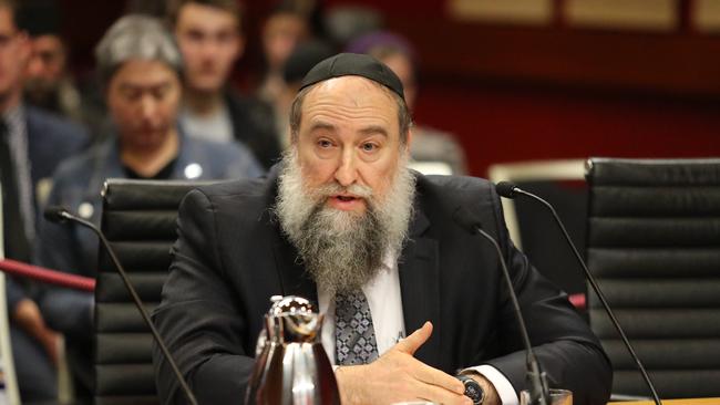 Rabbi Nochum Schapiro said the Jewish community was not going to cower. Picture: Tim Hunter