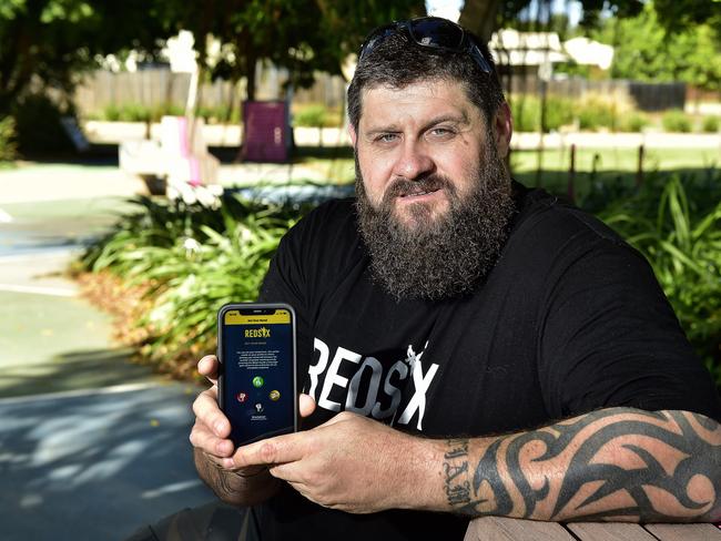 Ex-ADF man Damien Irish has been using mental health app RedSix. PICTURE: MATT TAYLOR.