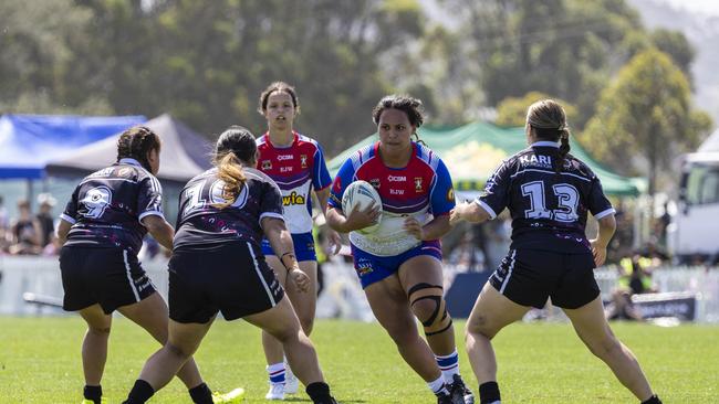 Women's Koori Knockout grand final, Redfern All Blacks vs Newcastle Yowies. Picture: Andrea Francolini