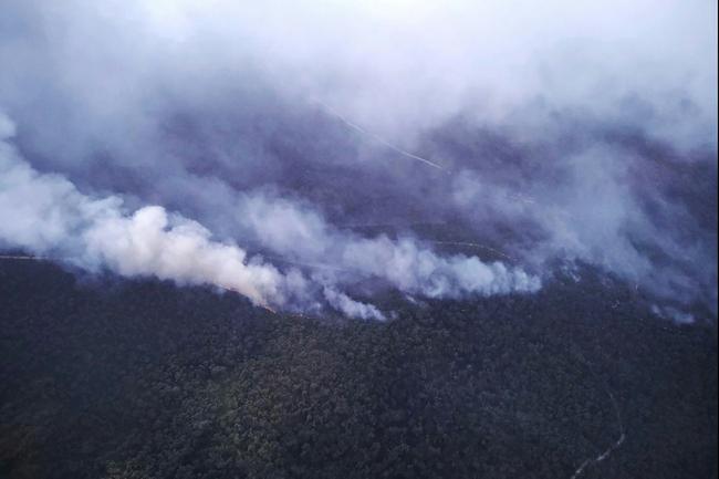 Bushfires have torn through thousands of acres in Little Desert National Park in the Australian state of Victoria