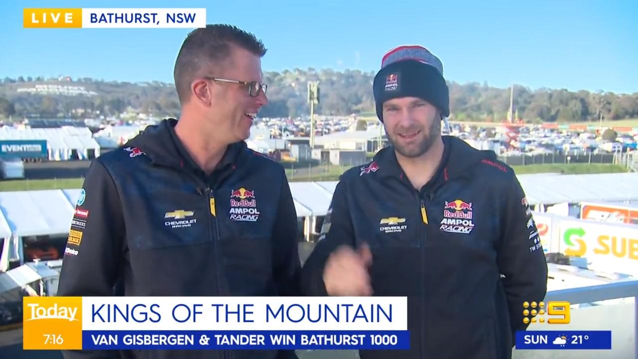 Bathurst 2022: Shane van Gisbergen bails on interview to vomit, video ...