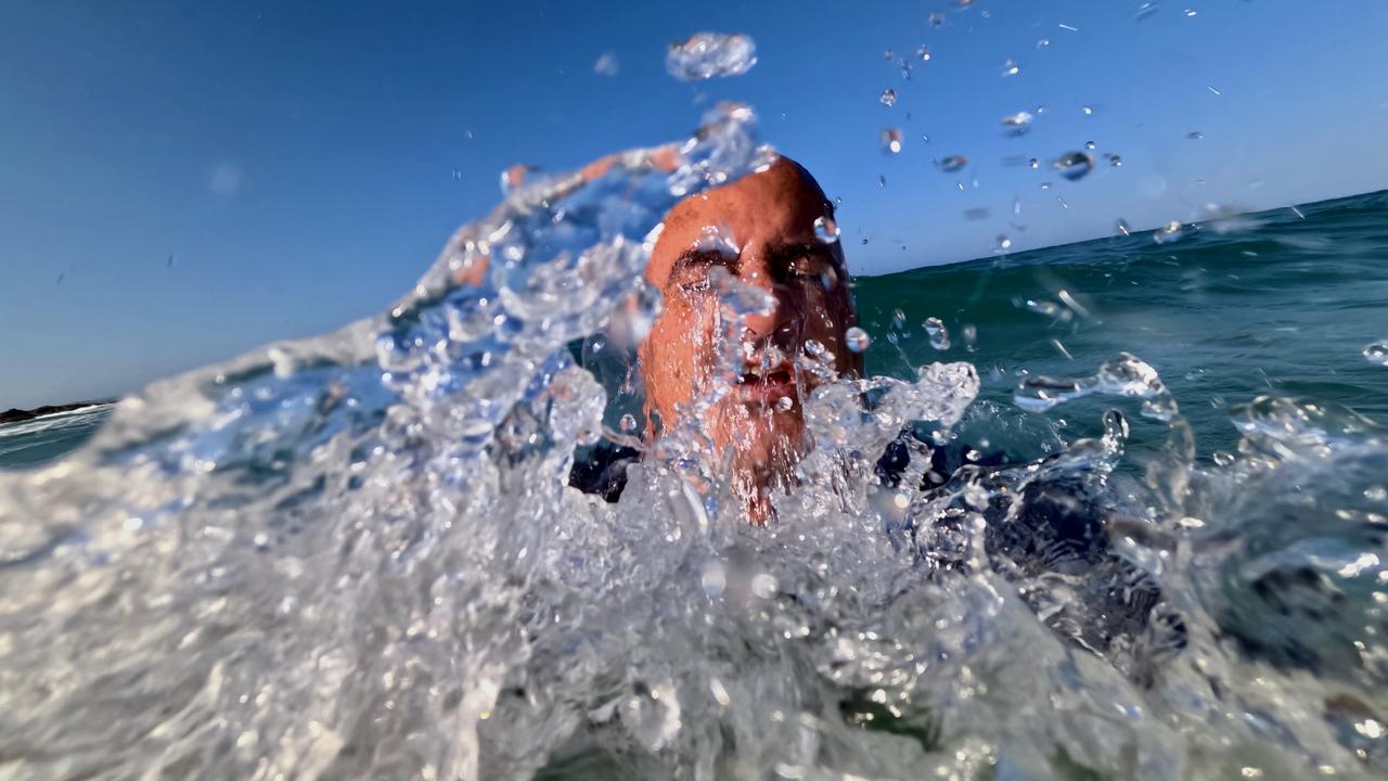 GoPro Hero13 Black is fun for some selfies in the surf. Photo: Mark Furler