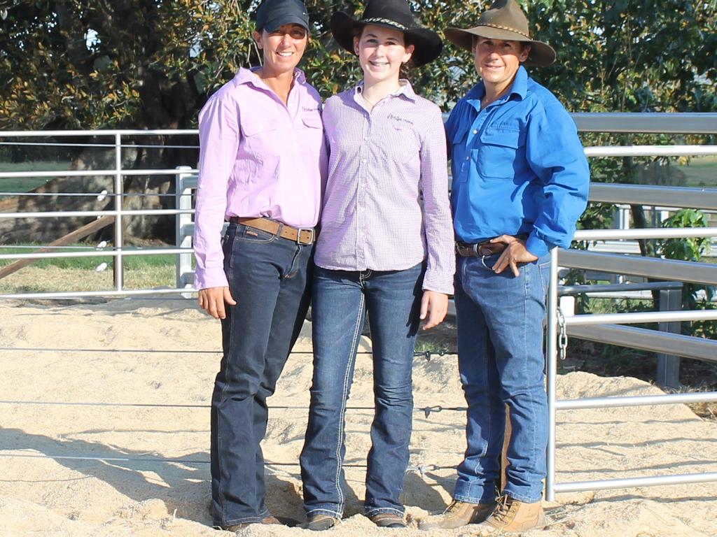 From left Paula Warren, Porsha Warren and Ross Warren have a passion for their land.