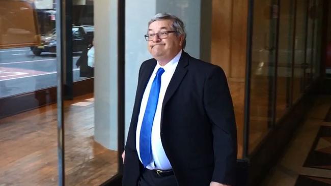 Former teacher and paedophile Neil Albert Futcher pictured in 2016 leaving Sydney’s District Court. Picture: AAP