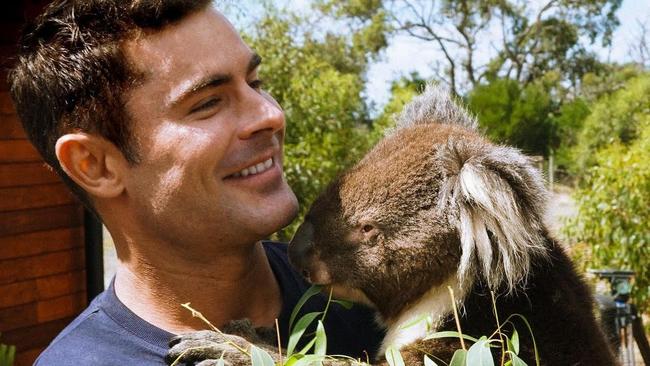 Zac Efron in Australia for the filming of recently released comedy Ricky Stanicky in 2022. Source: Instagram.